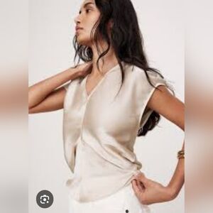 Banana Repulic Sheer Crinkle Top